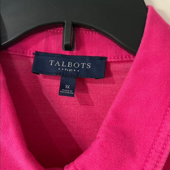 Talbots Pink Jean Jacket - Size 1X - Picture 2 of 5